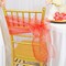 10 Pieces Coral Organza Chair Sashes 8"x108" Sheer Elegant Chair Decor for Weddings & Events